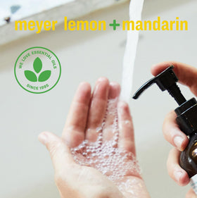 everyone pouring refill into pump bottle demonstrating easy refill benefit