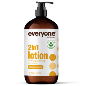 Everyone pump close-up dispensing lotion for convenient everyday use and quick absorption