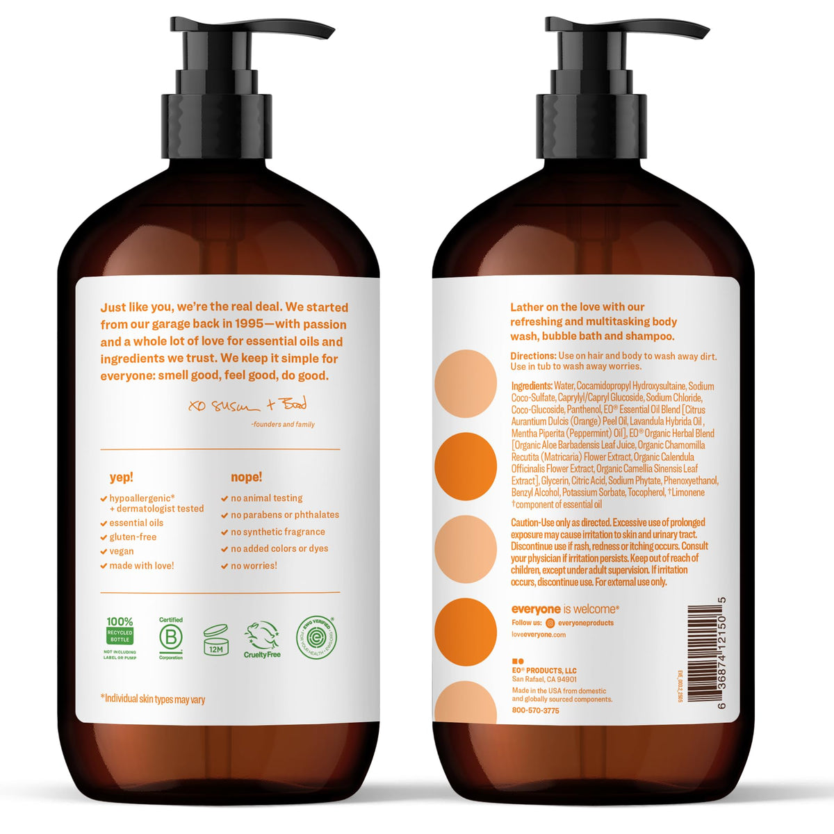 everyone 3‑in‑1 pump detail highlighting easy dispensing and no waste