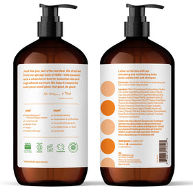 everyone 3‑in‑1 pump detail highlighting easy dispensing and no waste