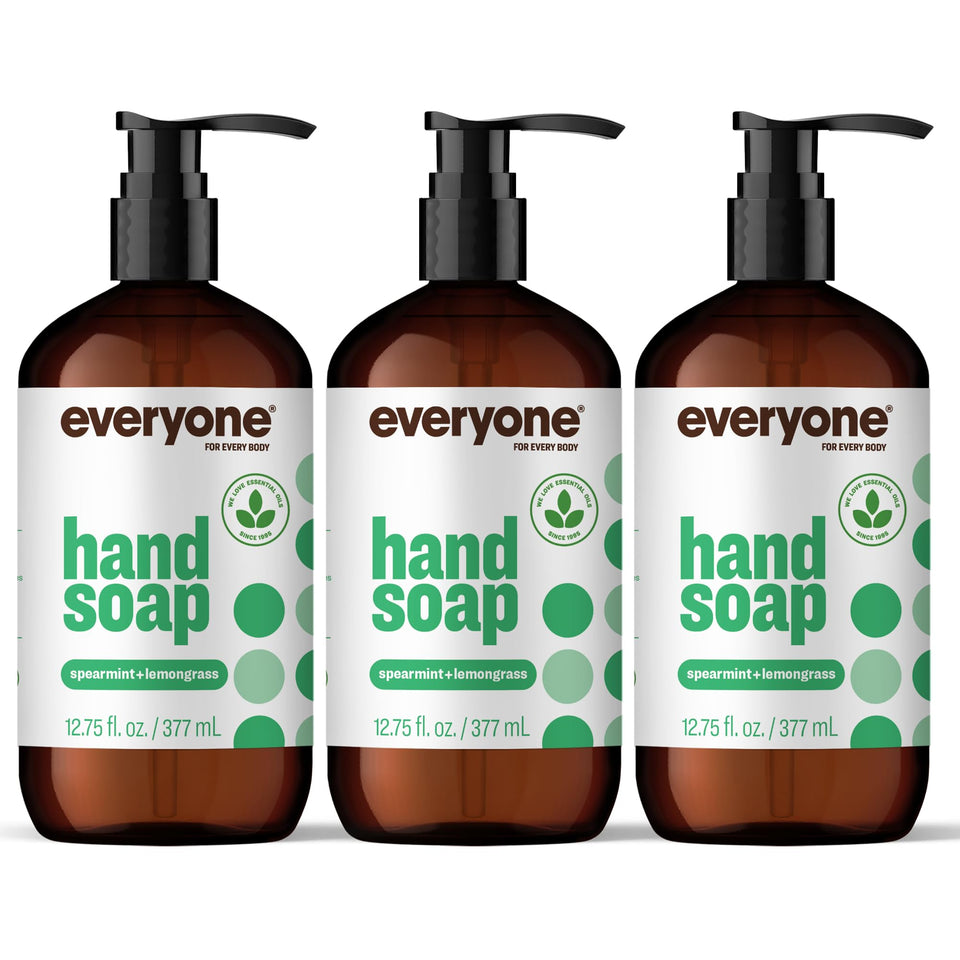 everyone front packaging showing spearmint and lemongrass scent and clean design benefit