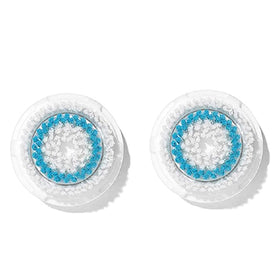 Evetree front packaging showing two deep pore brush heads and benefits