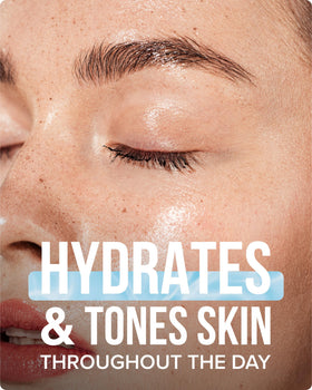 BRUMISATEUR fine mist spraying onto face for instant cooling hydration