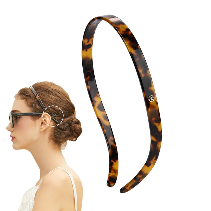 EVITA PERONI tortoise front view showing sleek thin design and comfort