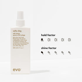 Model using EVO Salty Dog to create beachy waves and lift