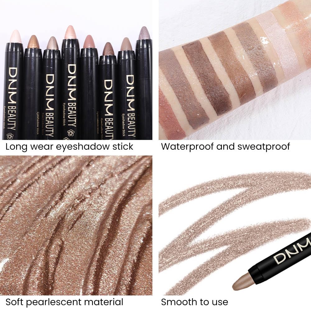 evpct application demo on eyelid illustrating easy swipe and quick blending benefit