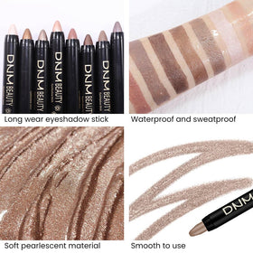 evpct application demo on eyelid illustrating easy swipe and quick blending benefit