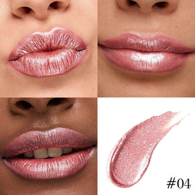 evpct applying deep burgundy shade, bold metallic color payoff