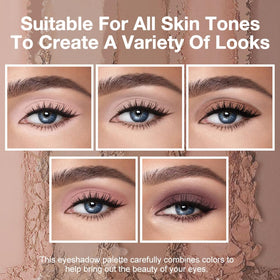 evpct applying eyeshadow with brush to create blended natural look