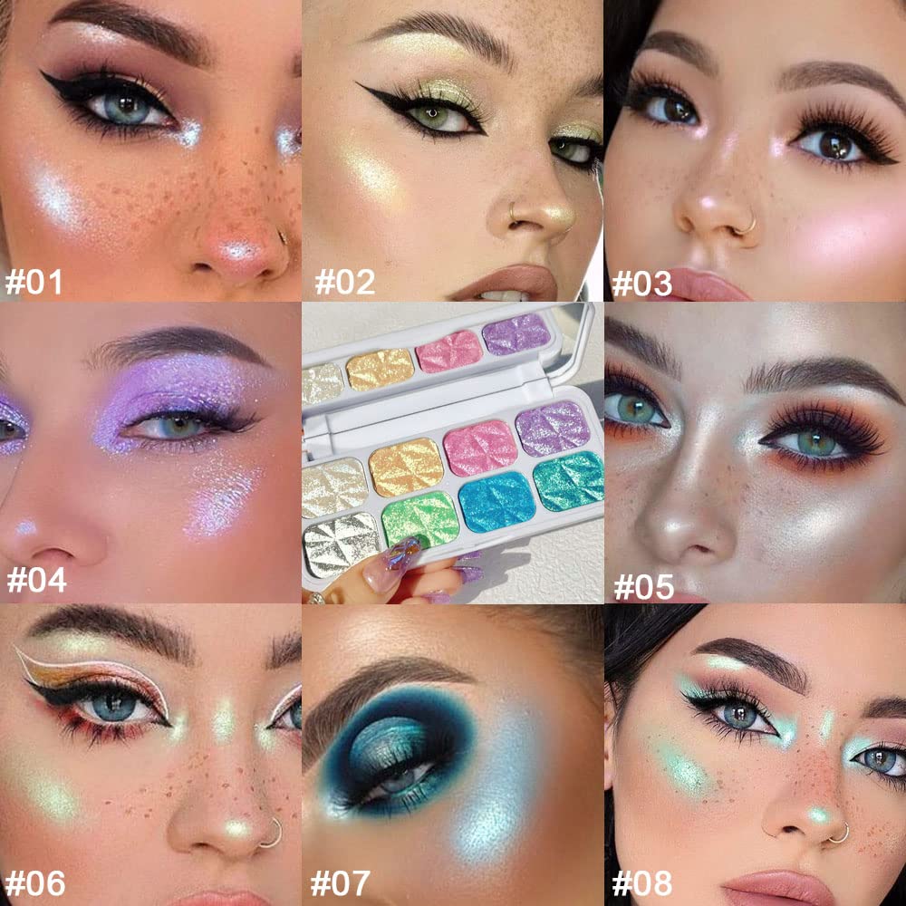 evpct model applying palette on eyes for intense chrome sparkle and long-wear effect