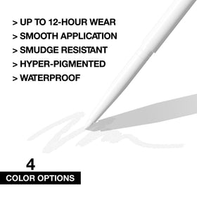 evpct applying white pencil to waterline for brighter eyes