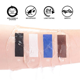 evpct eyeliner next to ruler showing compact size and portability