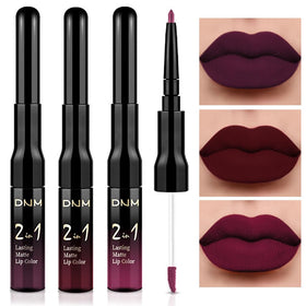 evpct front packaging showing three matte lipsticks, clear color selection benefit