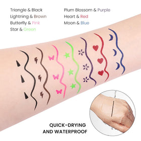 evpct model applying stamped eyeliner demonstrating quick cosplay-ready look
