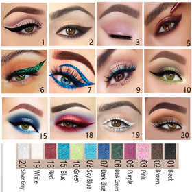 evpct eyeliner in use creating a sharp wing for long-lasting definition