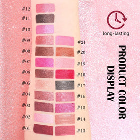 evpct label detail and shade name, clear ingredient and shade identification
