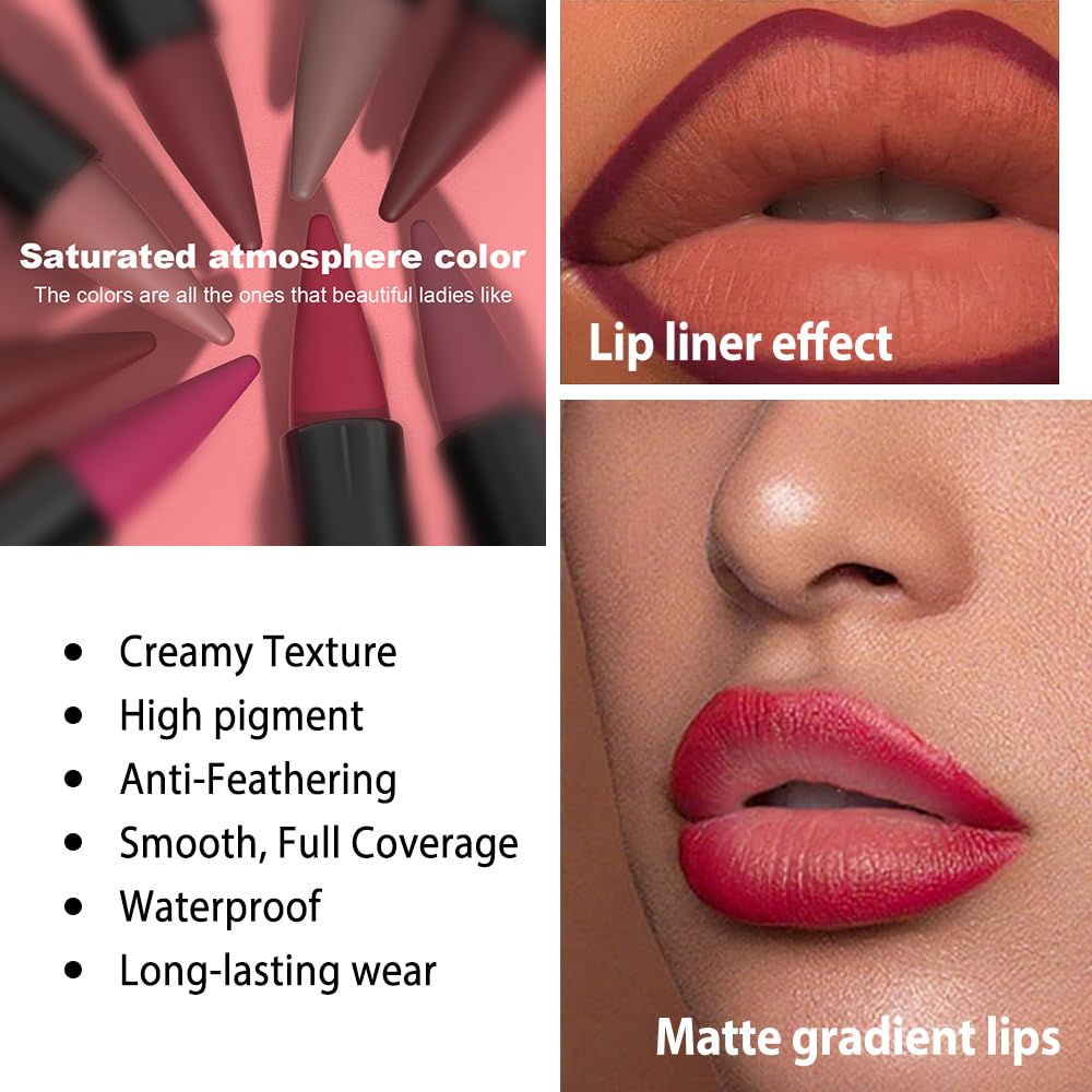 evpct lipstick in use on lips for natural mauve ombré result