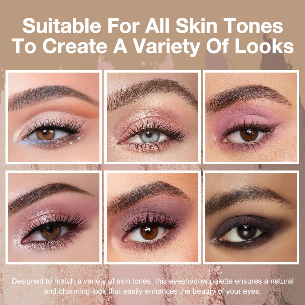evpct open palette with built-in mirror for quick touch-ups and on-the-go application