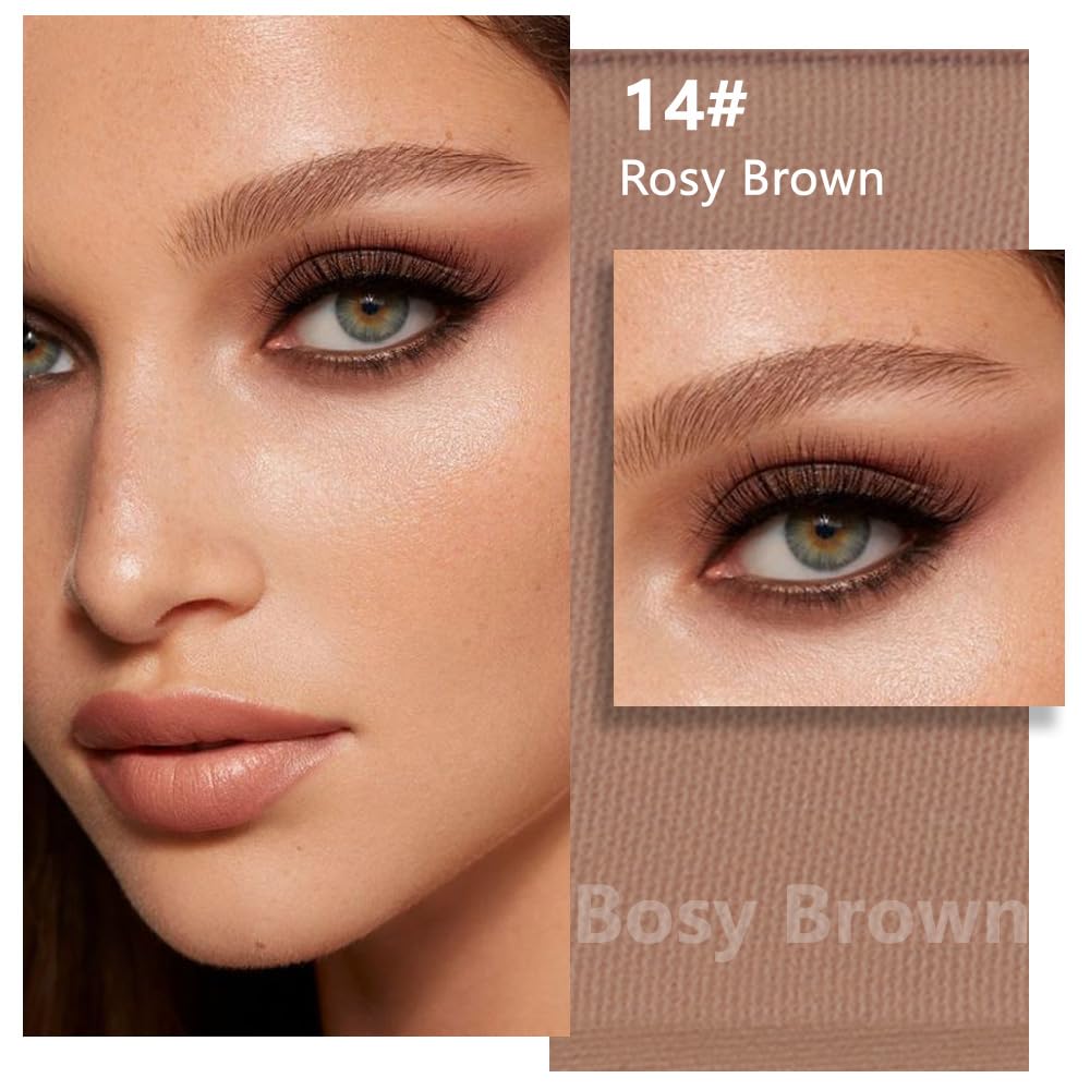 evpct rosy brown pan close-up highlighting smooth pressed powder texture