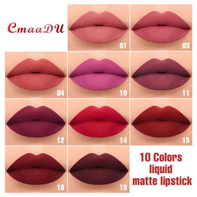 evpct closeup of ten shade swatches arrayed, clear pigment payoff and color variety