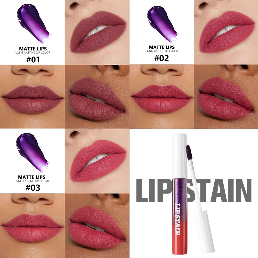 evpct swatches of maroon mauve red shades showing pigmentation and color payoff