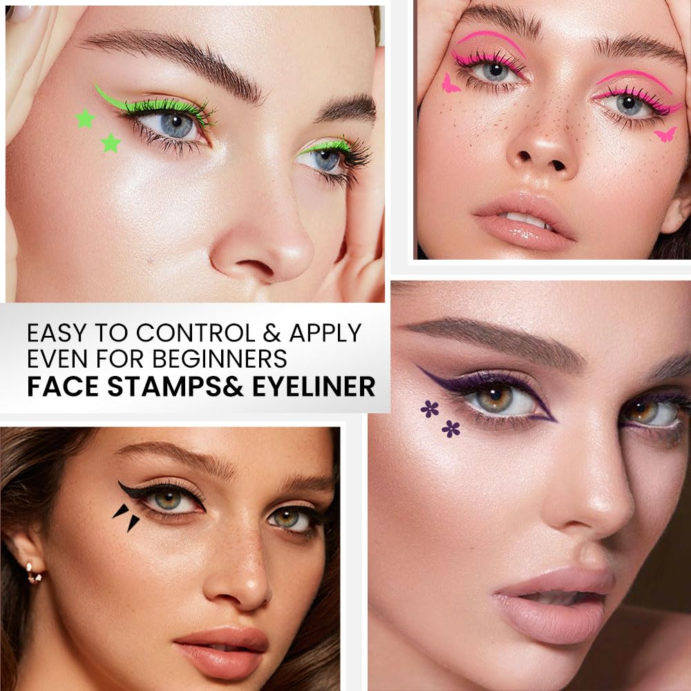 evpct pigment swatches on skin showing vivid colors and waterproof finish