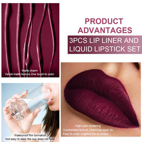 evpct texture swatch of dark red shade, shows rich pigment and smooth finish