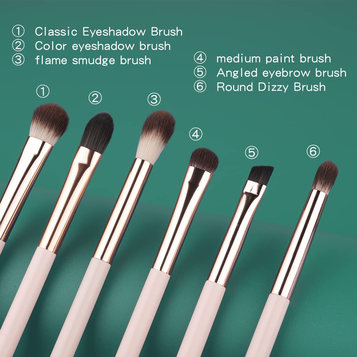 EVRCHGIEA full set laid out to show each brush shape and intended use