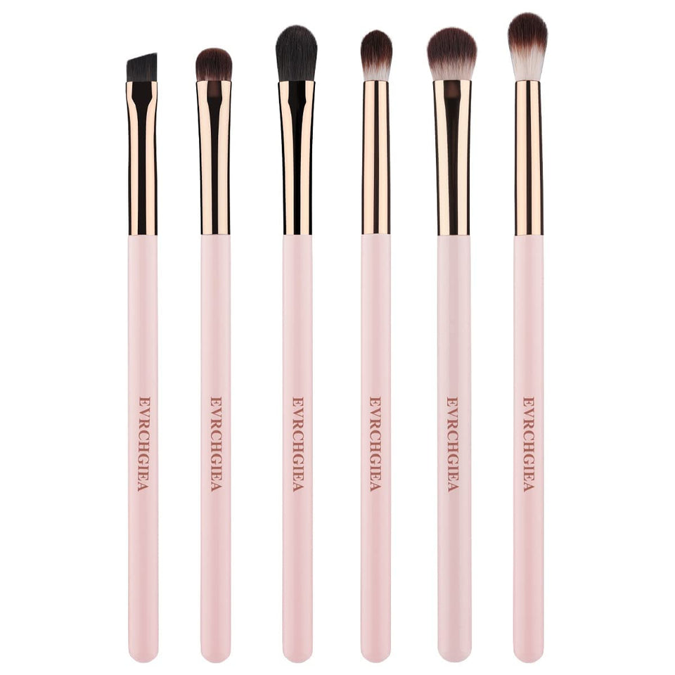 EVRCHGIEA front packaging showing 6-piece eye brush set and neat presentation