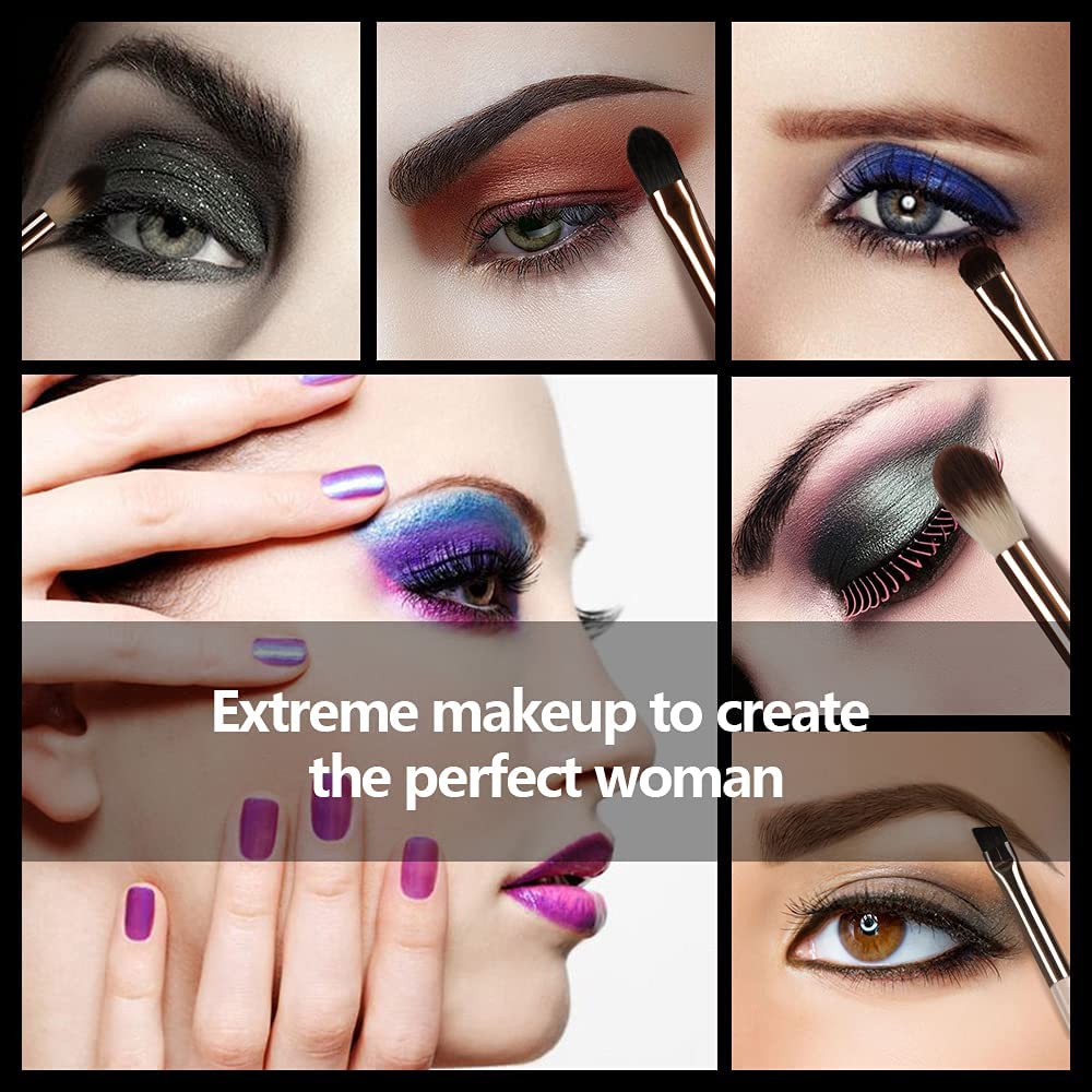 EVRCHGIEA brushes in a makeup bag lifestyle scene for everyday portability