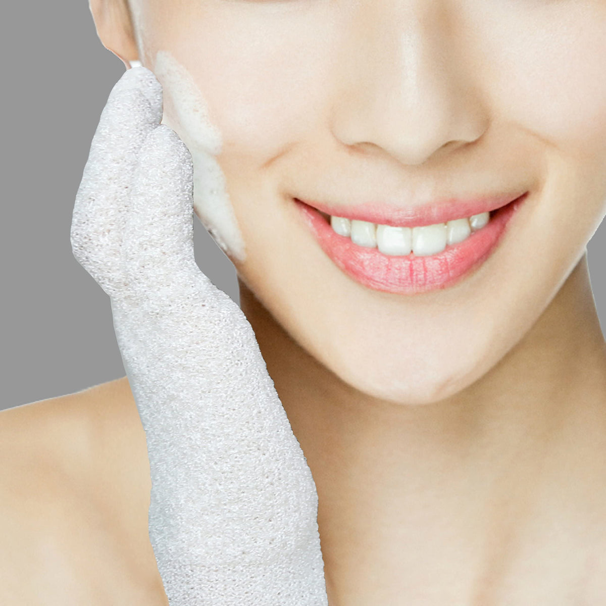 Evridwear gloves staged in bathroom for easy at-home spa routine