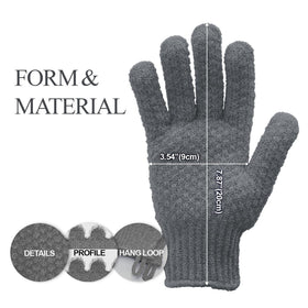 Evridwear close-up of the heavy textured side for effective dead-skin removal