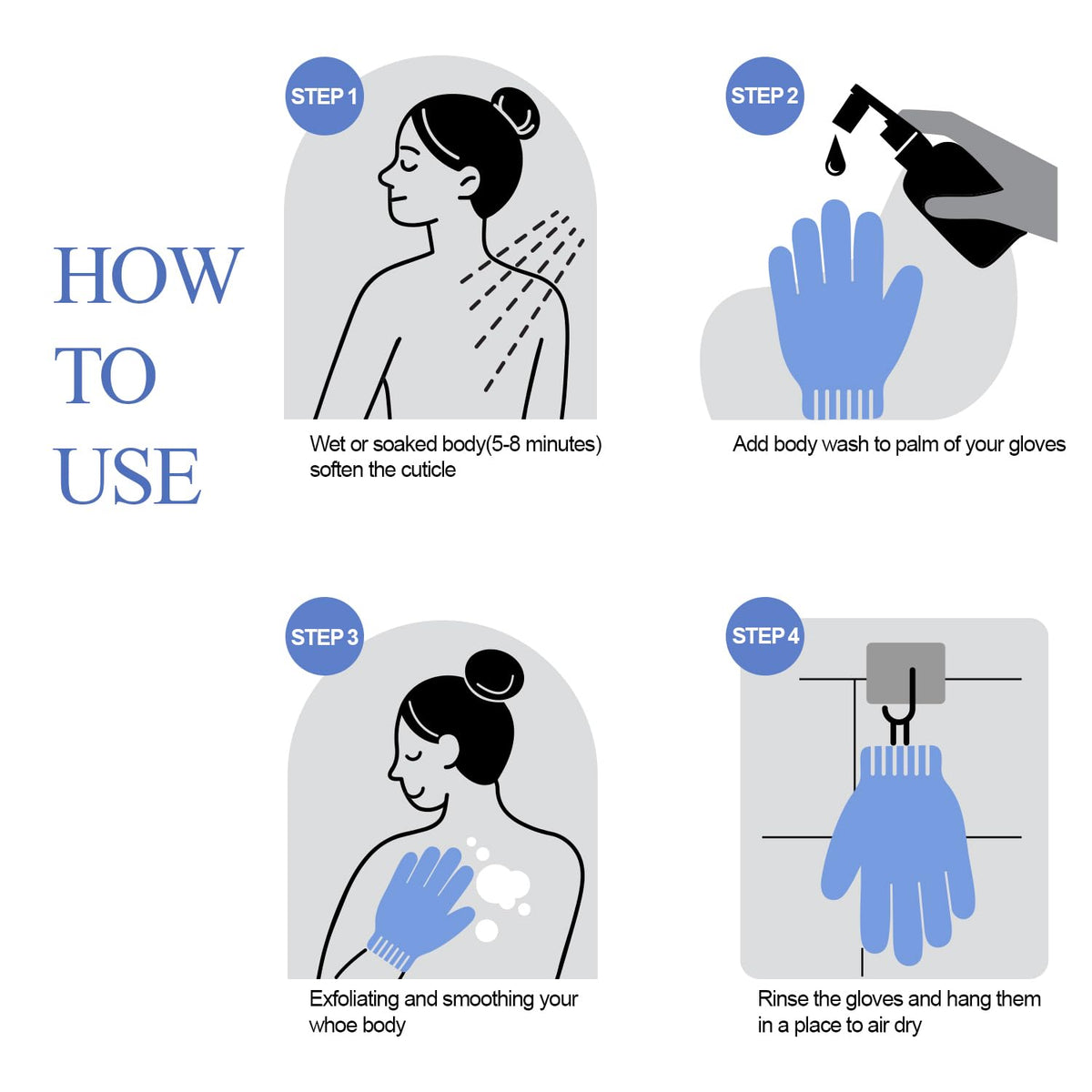 Evridwear glove loop detail for easy hanging and faster air drying