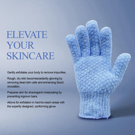 Evridwear glove in use lathered on arm for deeper cleansing benefits