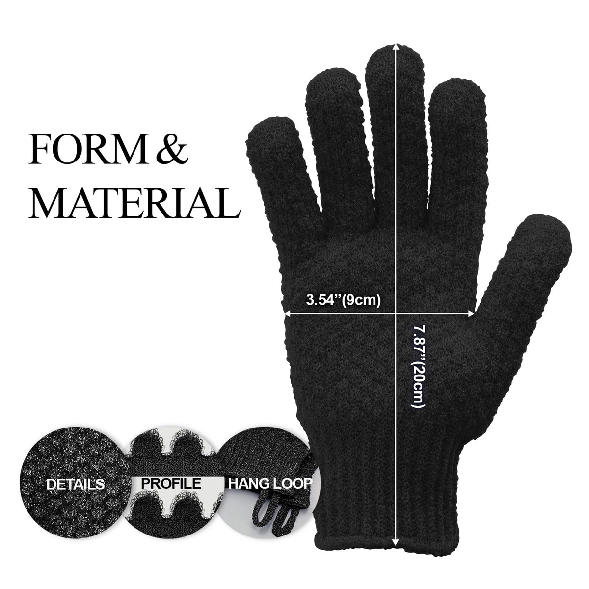 Evridwear close-up coarse texture demonstrating strong exfoliation for rough areas