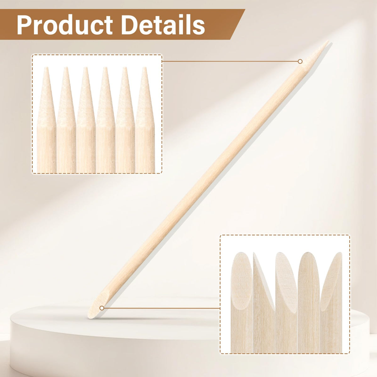 EWVVSS close-up of birch wood finish for smooth splinter-free use