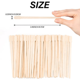 EWVVSS close-up of wooden stick texture for smooth waxing application