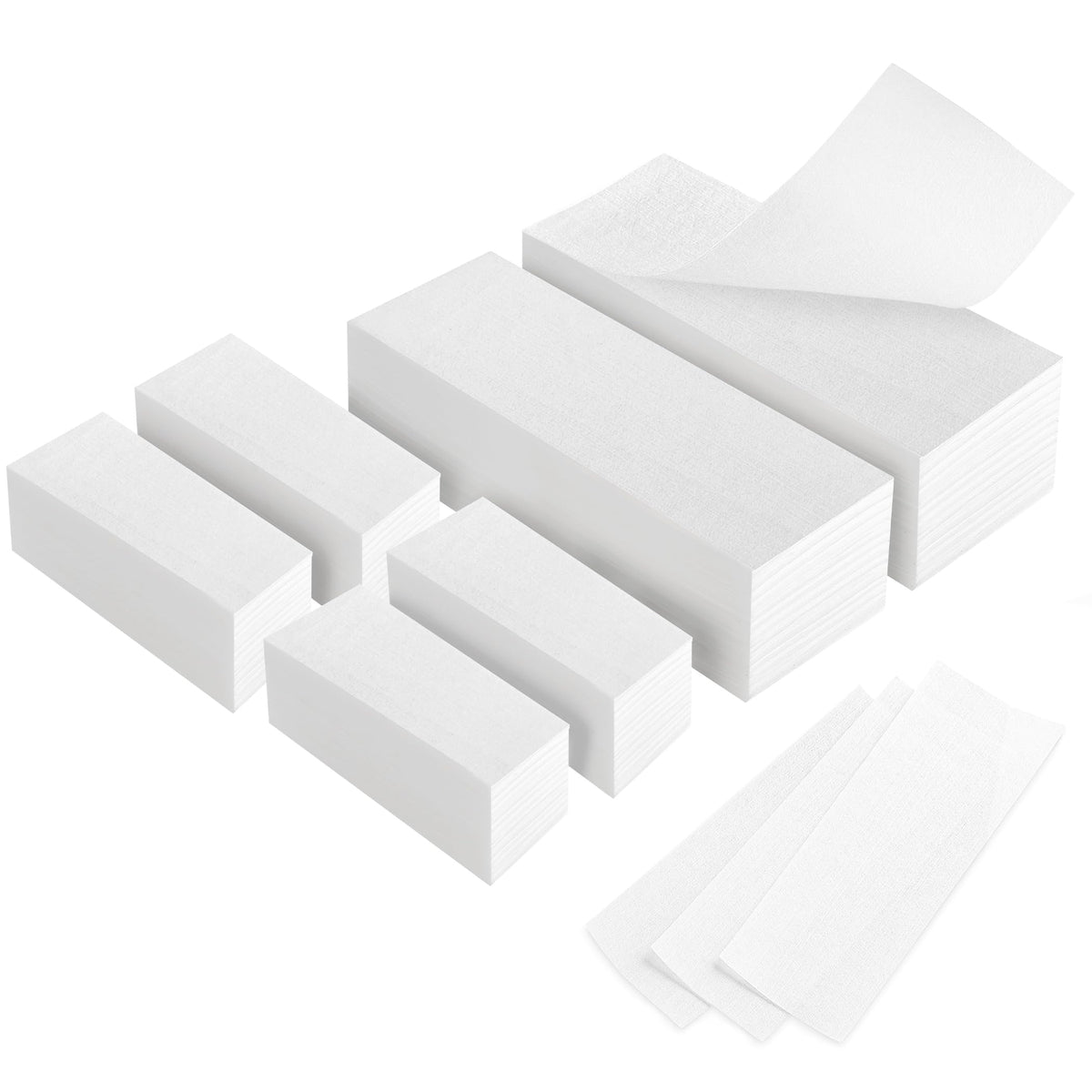 EWVVSS pack of 600 non-woven wax strips showing contents and quantities, ideal bulk supply