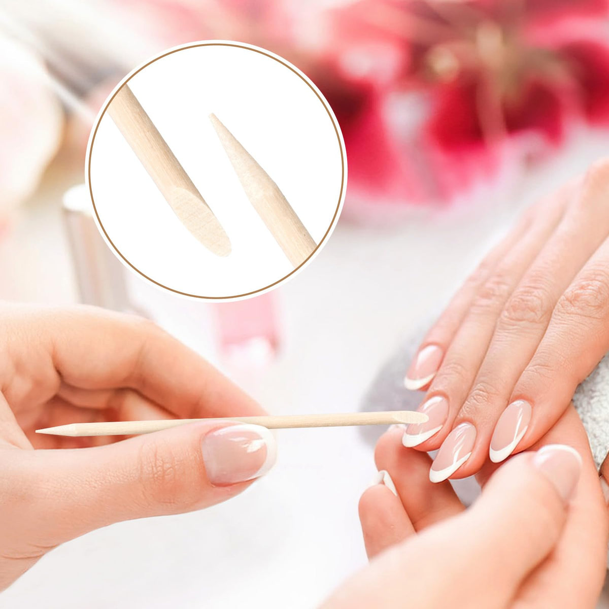 EWVVSS stick in use pushing cuticle for precise nail control