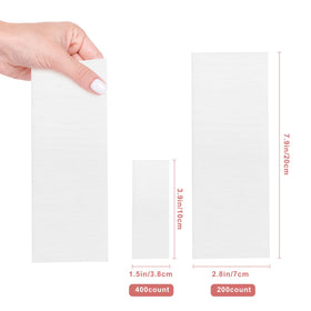 Close-up of EWVVSS non-woven strip texture and strength, demonstrating secure wax grip