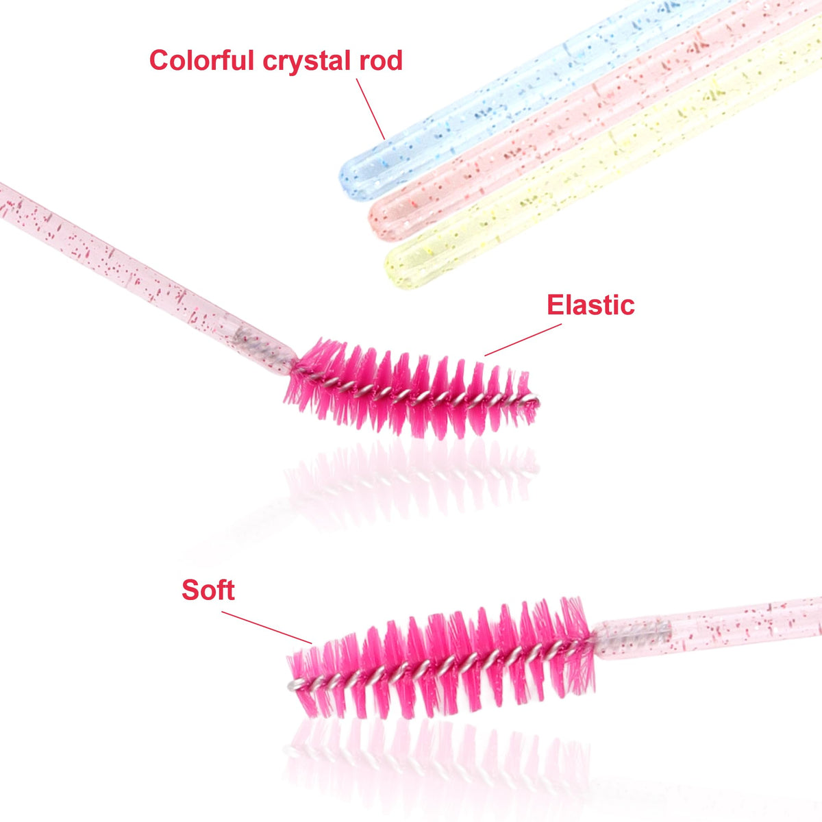 Exacoo bristle close-up highlighting elastic tip for precise separation benefit