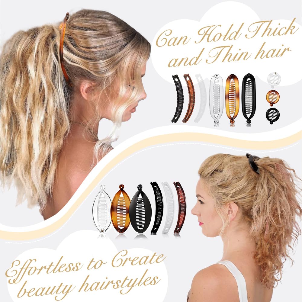 Exacoo clip in hair holding a ponytail securely with minimal pull