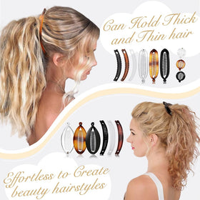 Exacoo clip in hair holding a ponytail securely with minimal pull