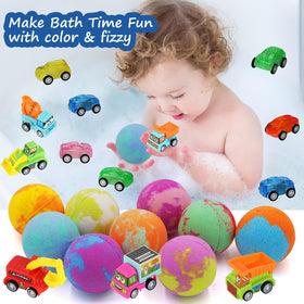 Excalla bath bomb dissolving in tub creating bubbles and gentle aroma