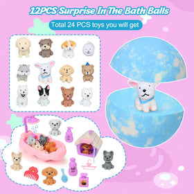 Excalla open box layout with all 12 bath bombs visible and organized for selection