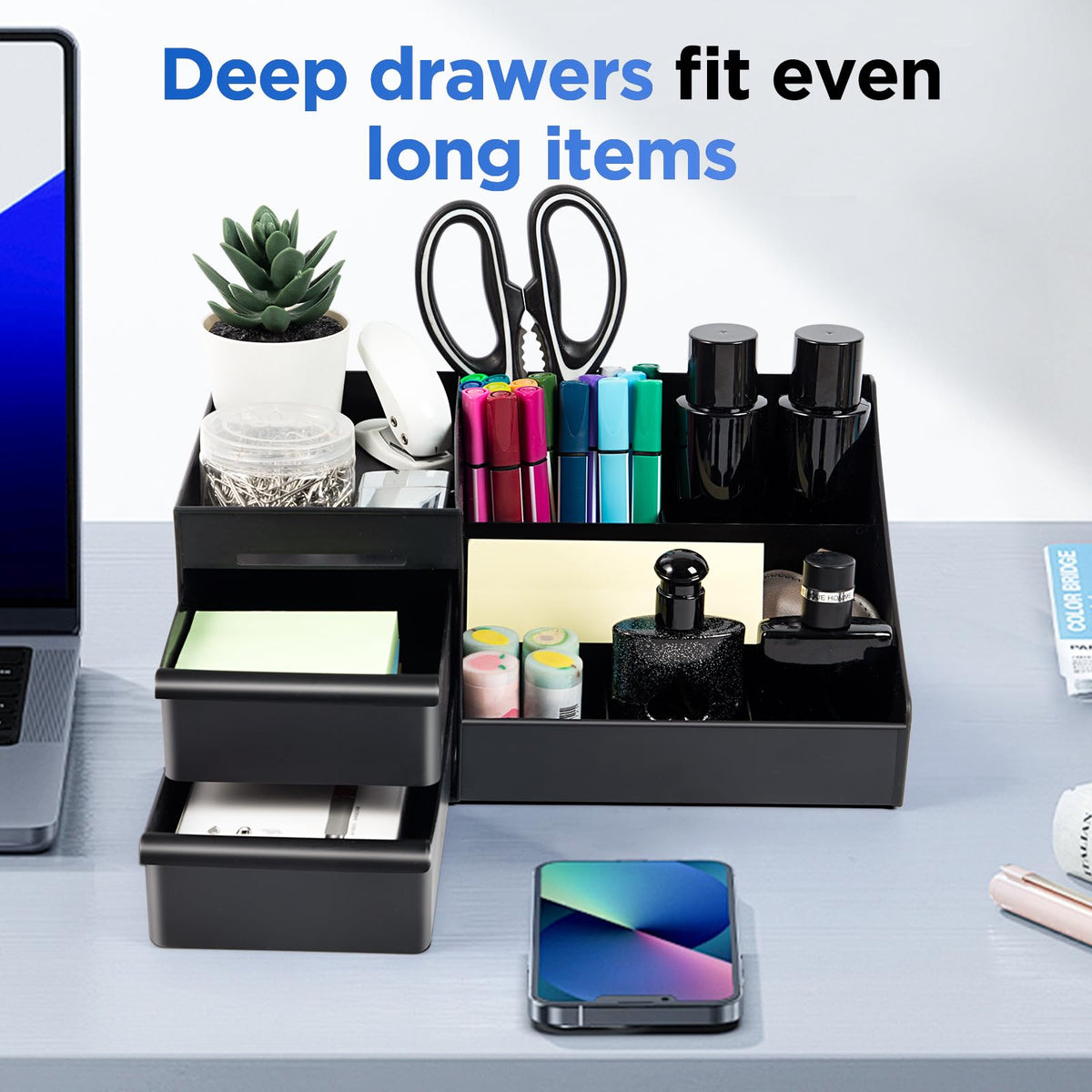 EXIN DECHEN open drawer displaying hidden storage for small grooming accessories