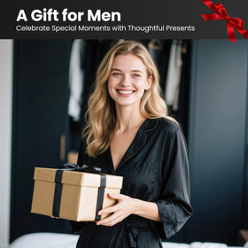 EXIN DECHEN gift packaging with stand and accessories showing ready-to-gift benefit