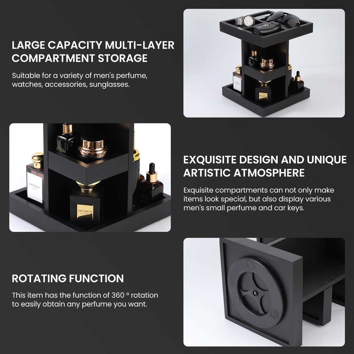 EXIN DECHEN rotating action demonstration making each fragrance reachable with one turn