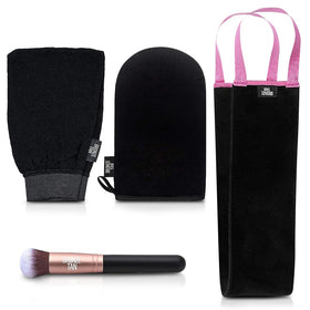 Existing Beauty kit front view showing all included tanning tools and benefits