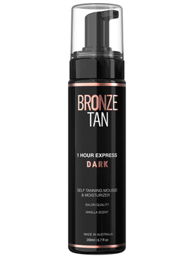 Existing Beauty front packaging showing bottle and label benefit easy-at-home tanning
